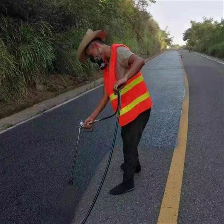 乐东 彩色防滑路面的底涂是保障路面附着力